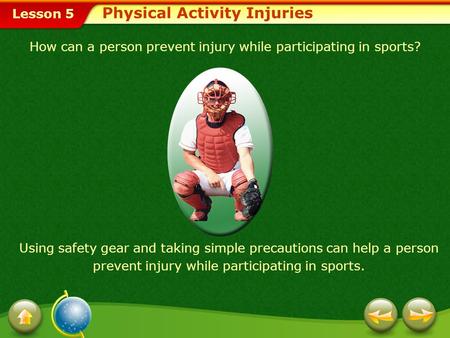 Physical Activity Injuries