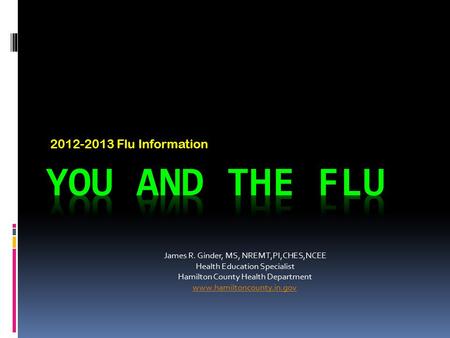 You and the Flu Flu Information
