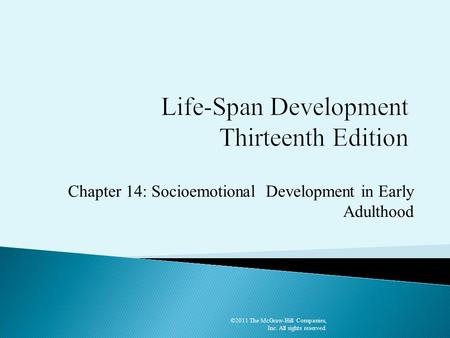 Life-Span Development Thirteenth Edition