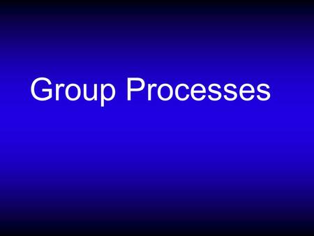 Group Processes. What is a group? Which of these are meaningful groups? Members of your fraternity/sorority Your family Members of the St. Louis Cardinals.
