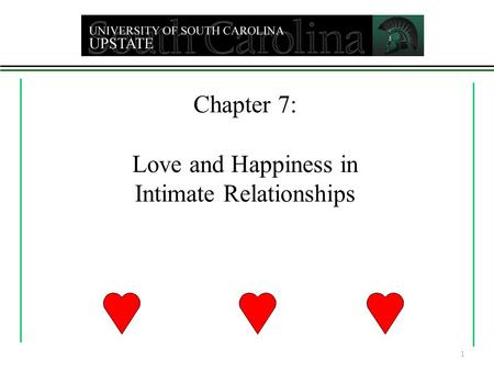 Chapter 7: Love and Happiness in Intimate Relationships