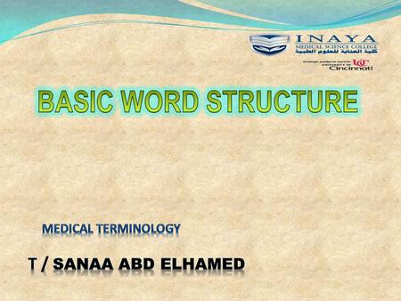 Medical terminology T / sanaa abd elhamed