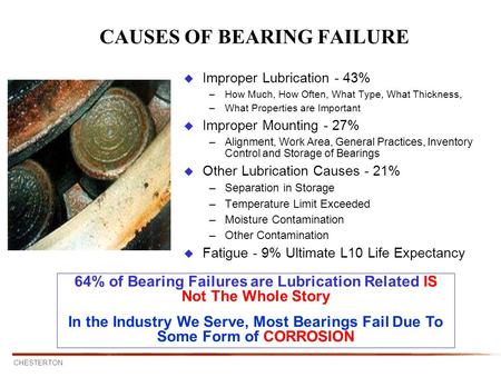 CAUSES OF BEARING FAILURE