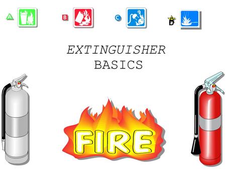 EXTINGUISHER BASICS D INTRODUCE YOURSELF. REMIND STUDENTS ABOUT: