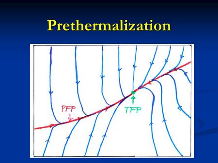 Prethermalization. Heavy ion collision Heavy ion collision.