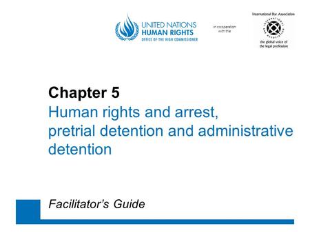 Chapter 5. Human rights and arrest,