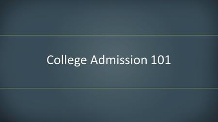 College Admission 101. Did you know? The past decade has seen the number of high school graduates increase steadily to a peak of 3.43 million in 2009-2010.