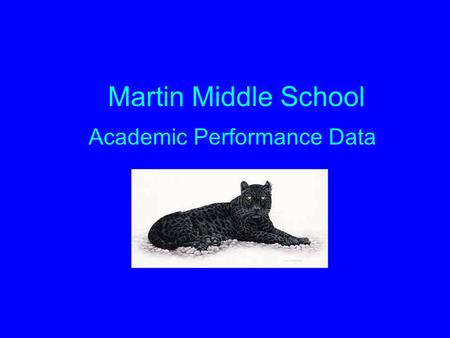 Martin Middle School Academic Performance Data School Profile General: Information is for 2005-2006 school year Grades Served: 6-8 Safe School Status: