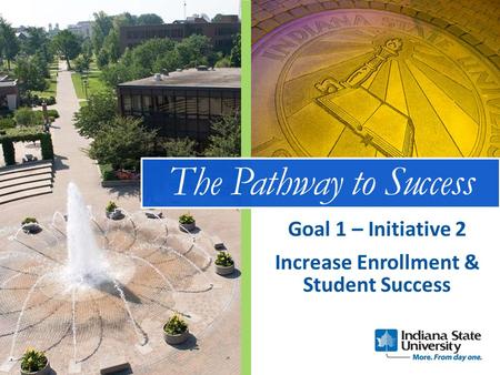 The Pathway to Success Increase Enrollment & Student Success Goal 1 – Initiative 2.