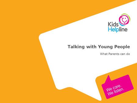 Talking with Young People