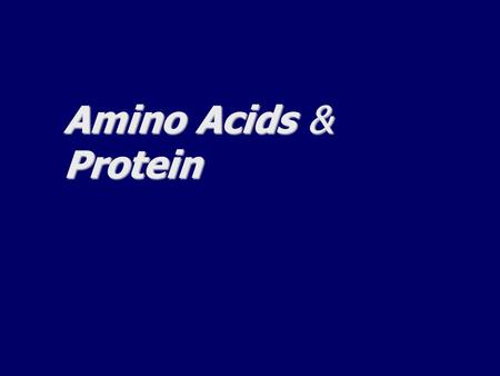 Amino Acids & Protein. Amino Acids What are amino acids? Structure Classification Understand pK Peptides and Peptide bond Examples of related compounds.