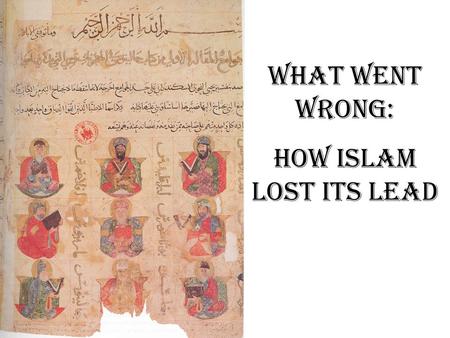 What went wrong: How Islam lost its lead. XIX paces XXIV paces You need one handful of seed for every square pace. How many handfuls of seed should you.