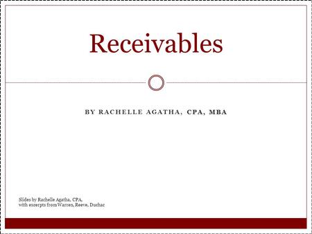 By Rachelle Agatha, CPA, MBA