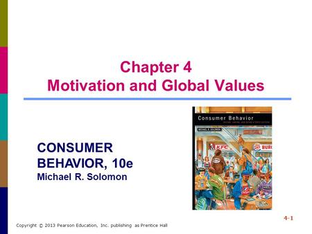 Chapter 4 Motivation and Global Values