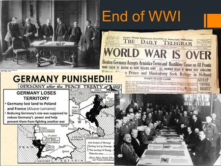 End of WWI. Wilson's Agenda  Plan for World Peace  Jan 18, 1918  Fourteen Points Speech  3 groups  First 5 = Issues that caused the War  Next 8.