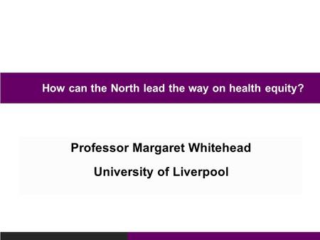 How can the North lead the way on health equity?