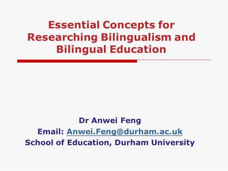 bilingual education powerpoint presentation