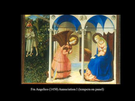 Fra Angelico (1450) Annuciation I (tempera on panel)