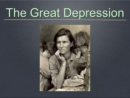 The Great Depression. Kaufmann’s Store Western Pennsylvania.