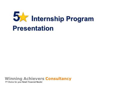 5 Internship Program Presentation