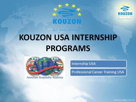 KOUZON USA INTERNSHIP PROGRAMS Internship USAProfessional Career Training USA.