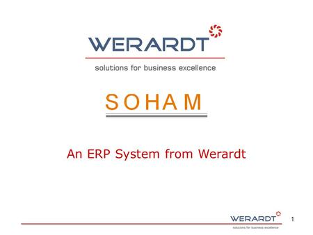 1 An ERP System from Werardt. 2 Day-to-day Operations Guidelines, Policies, Business Processes & Rules Goals, Revenue Models, Business Plans & Strategies.