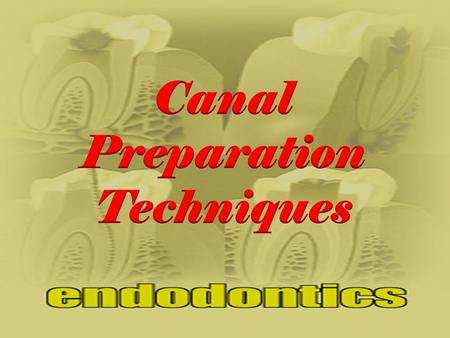 Canal Preparation Techniques