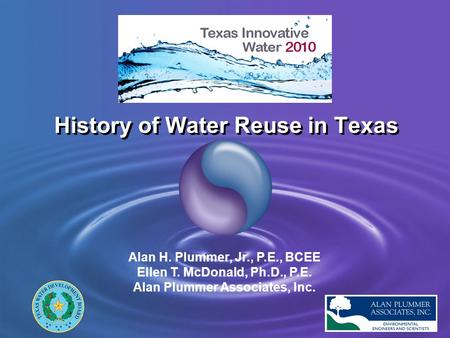 History of Water Reuse in Texas