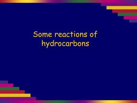 Some reactions of hydrocarbons. The hydrocarbon layer floats on top of the aqueous bromine solution. Aqueous bromine is put in a test tube, then cyclohexane.