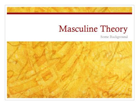 Masculine Theory Some Background. From Fighting Ruben Wolfe Miffy: “Miffy, for God’s sake. What a name. He’s a Pomeranian and he’s a dead-set embarassment.