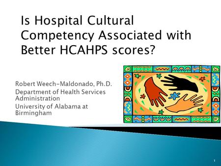 Is Hospital Cultural Competency Associated with Better HCAHPS scores?