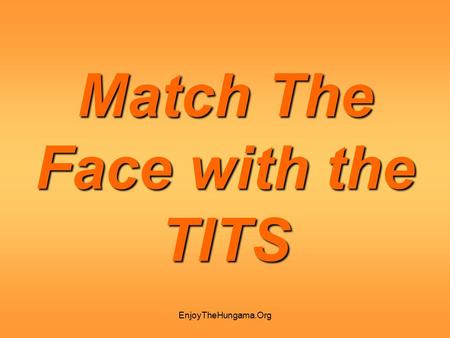 Match The Face with the TITS