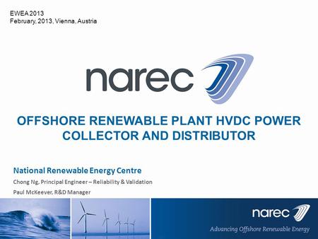OFFSHORE RENEWABLE PLANT HVDC POWER COLLECTOR AND DISTRIBUTOR