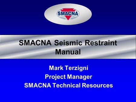 SMACNA Seismic Restraint Manual