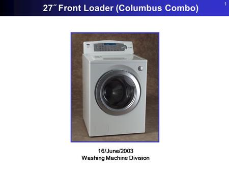 Washing Machine Division