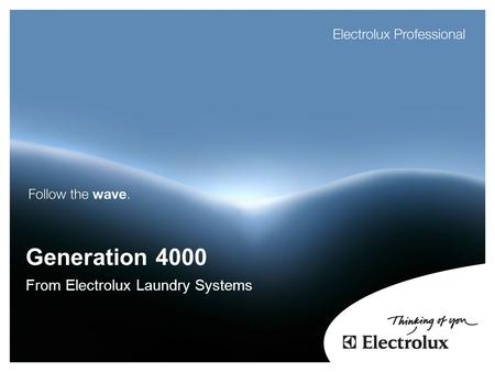 From Electrolux Laundry Systems