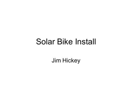 Solar Bike Install Jim Hickey. MDF board cut to profile of a Deuter handlebar bag, board with gal straps and machine screws fitted for concept proof.