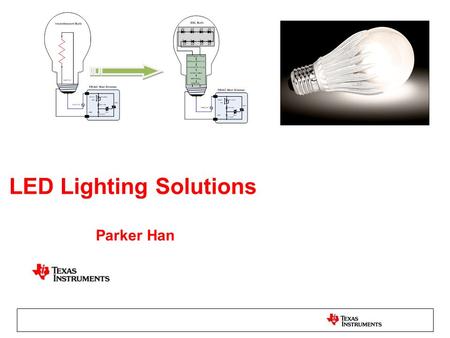 LED Lighting Solutions Parker Han. LPP is Focused on Three Primary Markets and Multiple Secondary Markets Architectural –Wall washer, –Spot light, etc.