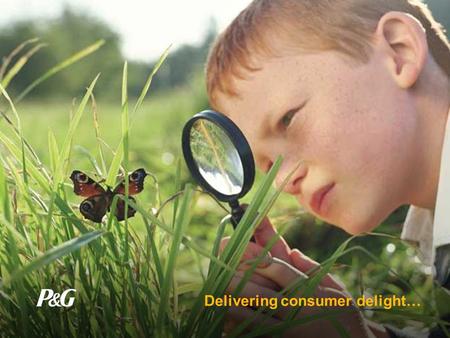 Delivering consumer delight…. Social Responsibility Environmental Responsibility Sustainability … better quality of life for everyone, now and for generations.