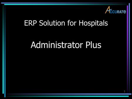 ERP Solution for Hospitals