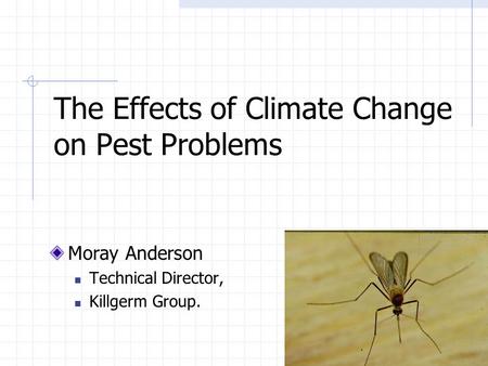 The Effects of Climate Change on Pest Problems