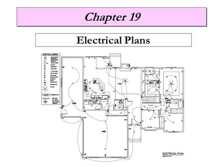 Chapter 19 Electrical Plans.