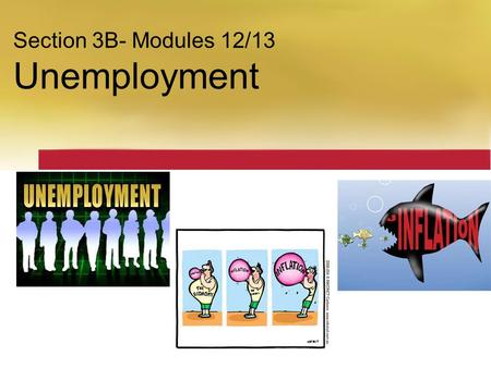 Section 3B- Modules 12/13 Unemployment