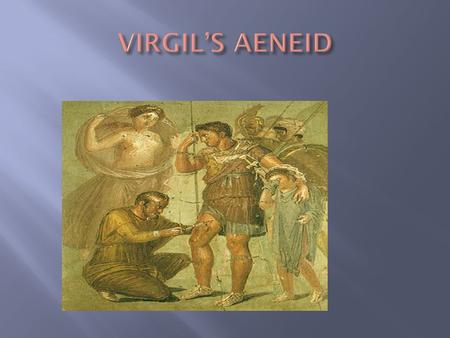 The Aeneid is the tale of the hero Aeneas who, after the destruction of his city, Troy, by soldiers from Greece, obeyed the commands of his gods to sail.