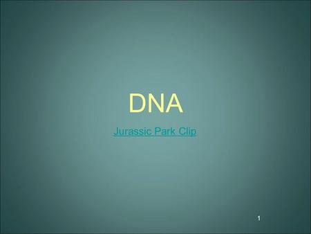 DNA Jurassic Park Clip.