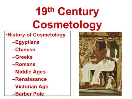 19th Century Cosmetology