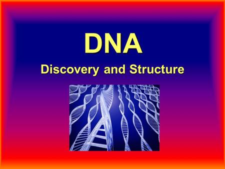 Discovery and Structure