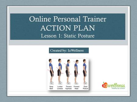 Online Personal Trainer ACTION PLAN
