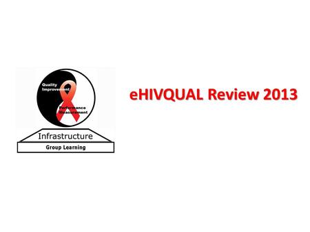 EHIVQUAL Review 2013. Data Submission Overview 2013 adult HIV quality of care review Customized web-based system for self-review and reporting of HIV.