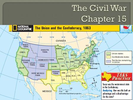 The Civil War Chapter 15 Cornell Notes.